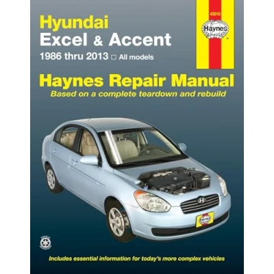 Image of Hyundai Excel &amp; Accent (1986 2013) Haynes Repair Manual (USA) (Paperback)