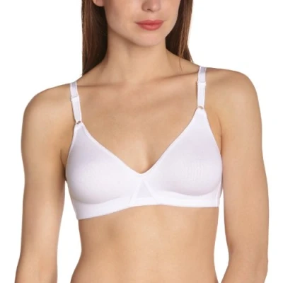 Image of DIM Essentiels Wireless BRA 2 PACK Tshirt bra, Women&#039;s, Size: 38B, White