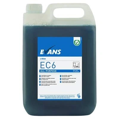 Image of Evans Ec6 Neutral All Purpose Commercial Concentrated Interior Hard Surface Cleaner 5Ltr