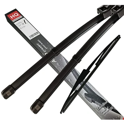 Image of HQ AUTOMOTIVE Windscreen Wiper Blades 3pcs kit Fits: VW Transporter &amp; California T5 2009 2013 model: ADM42 422HQA14