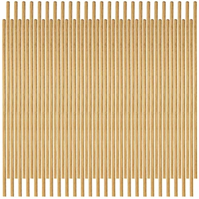 Image of Wooden Broom Handle Stick Pole for Floor Mop Brush 4ft (48 inches) Long x 15/16&quot; (23/24mm) Diameter Sticks Rake, Hoe or (15/16&quot; (23/24mm), PACK OF 50)