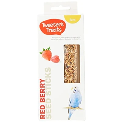 Image of Tweeter&#039;s Treats Seed Sticks for Budgies Red Berry