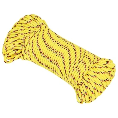 Image of vidaXL Boat Rope Yellow 5 mm 50 m Polypropylene