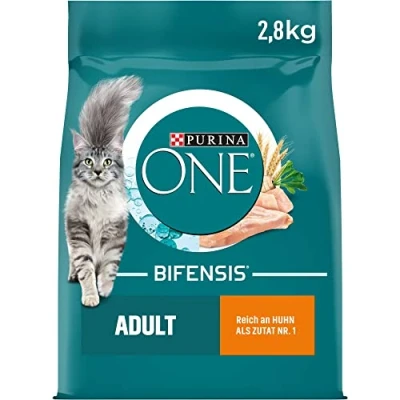 Image of PURINA ONE BIFENSIS Adult Dry Cat Food: Rich in Chicken, Strengthens Natural Defences, for Healthy Bones, Skin, Teeth &amp; Urinary Tract I from 1 Year