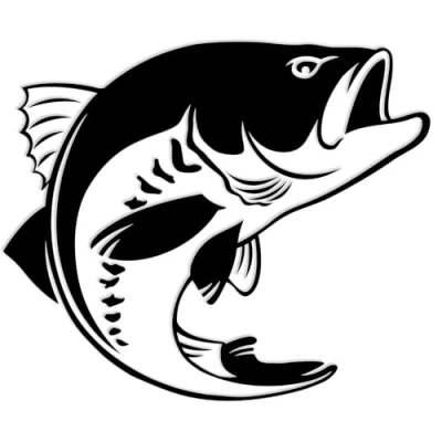Image of Finest Folia Fish Sticker for Car, Motorcycle, Boat, Dinghy, Fishing Box Sticker, Car Fisher, Fishing, Self Adhesive, Weatherproof, Waterproof K174 (Glossy Black, Motif 05)
