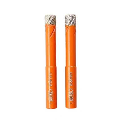 Image of Dry Diamond Drill Bit Set,BGTEC 2pcs 8mm Hole Saw for Granite,Marble,Masonry, Concrete, Tile/Ceramic, Glass, Hard Plastic,Vacuum Brazed Core Kit