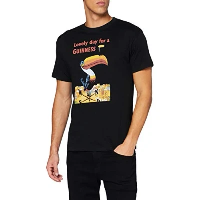 Image of Guinness Men&#039;s G1296 T Shirt, Black, S