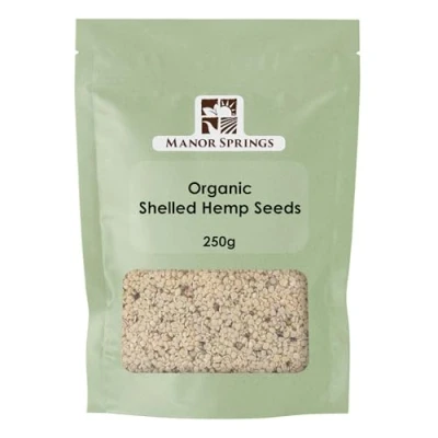 Image of Organic Shelled Hemp Seeds 250g by Manor Springs