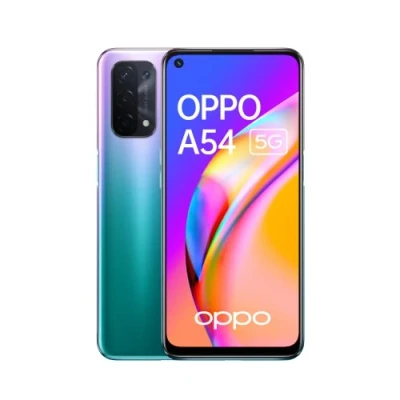 Image of OPPO A54 5G Smartphone, 48MP AI Quad Camera with Ultra Night Video, 6.5 Inch 90 Hz FHD+ Neo Display, 5000 mAh Battery, Processor, 64 GB Memory, 4 RAM, ColorOS 11. 1. Dual SIM, Fantastic Purple
