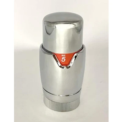 Image of Greened House Chrome Radiator Thermostatic TRV Valve Head Replacement M30 x 1.5 Universal for All Manufacturers