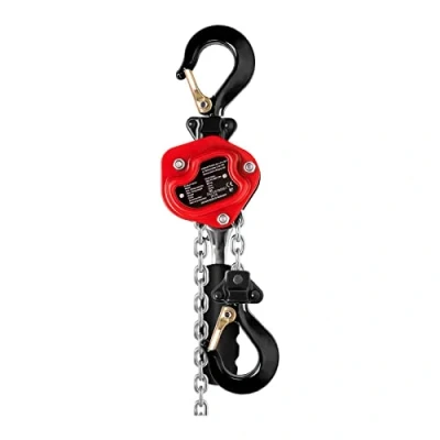 Image of Steinberg Systems Lever Hoist Chain Block Ratchet Steel Lift Lower Safety Catch 2 Hooks Rubberised Handle 250kg 1.5m SBS FZ 250/1,5M (Steel, G80 Chain, Lifting Force 260 N, Links 4mm)