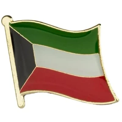 Image of Kuwait National Flag Metal Enamel Pin Badge Lapel