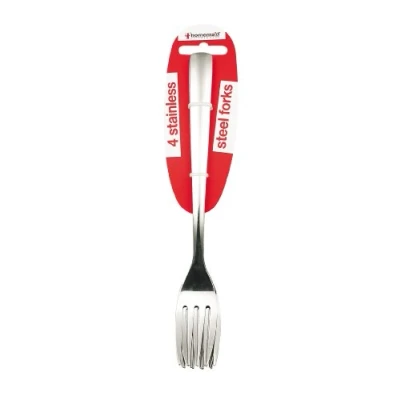 Image of Set Of 4 stainless Steel Dinner Forks