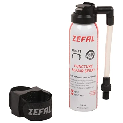 Image of Zefal 1128 Repair Spray Instant Inflation with strap, Black, 100 ml