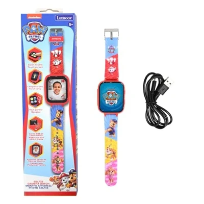 Image of LEXIBOOK, Paw Patrol, Selfie Watch, HD Touch Screen, 720p Camera, MP3 Player, Built in Speaker, Dictaphone, Pedometer, 5 Games DMW070PA