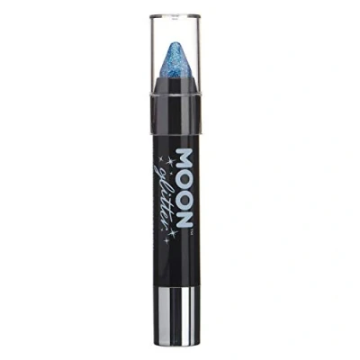 Image of Holographic Glitter Paint Stick/Body Crayon makeup for the Face &amp; Body by Moon 3.5g Blue