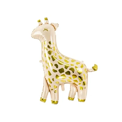 Image of PartyDeco Giraffe Foil Balloon Multicolor Balloon, 80 x 102 cm, Perfect for Birthdays and Easter, Animal Party Decoration