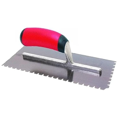 Image of MARSHALLTOWN QLT Notched Trowels (16 X 4), Flat V Notch Shape, 3mm Y Size, 1.5mm Z NT693