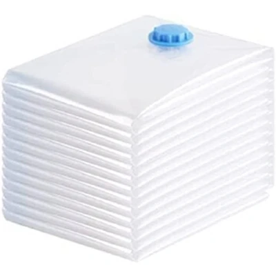 Image of KAV 10 Pack Max Space Saving Storage Vacuum Bags for Clothes Bedding Organiser Waterproof Sealer Bag Home, Travel (50x60cm)