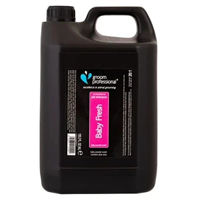 Image of GROOM PROFESSIONAL Baby Fresh Dog Shampoo For Sensitive Skin Powder Itchy &amp; Dry Gentle Scented Puppy Smelly Pups, 4 Litre