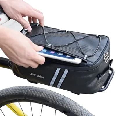 Image of ANMEILU Bike Rack Bag Bags for Bicycles Rear Trunk Back Seat Carrier Saddle Luggage Storage Pack Bicycle Cargo Panniers Fat Tire Folding Ebike Travel Cycling Waterproof Small