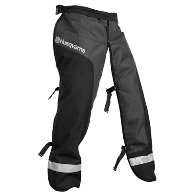 Image of Husqvarna 587160703 40 in. to 42 Functional Apron Chainsaw Chaps Black