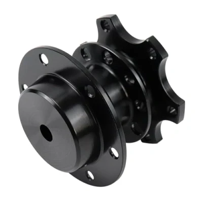 Image of Acclcors Steering Wheel Quick Release Universal 6 Hole Snap Off Boss Kit for Racing/Rally/Motorsport (Black)