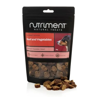 Image of Natural Treats Gourmet Slices Beef &amp; Vegetable (200g) Highly Digestible Grain Free Training