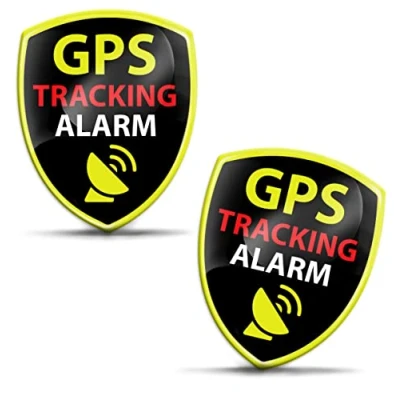 Image of Biomar Labs 2 x 3D Gel Silicone GPS Tracking Alarm Stickers Car Sticker Motorcycle Bicycle Window Phone Laptop PC Tablet Door KS 119
