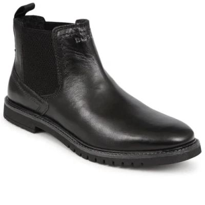 Image of bugatti Leather Chelsea Boots Black Size 9