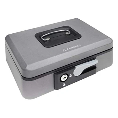 Image of Arregui Pop Up Box with Opening Button (Steel) Graphite, grey, C9736