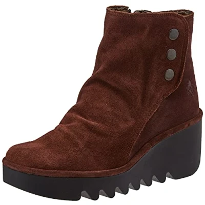 Image of Brom344Fly Suede Women&#039;s Zip Up Ankle Boots