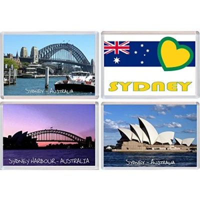 Image of Sydney Australia 4 Pack Jumbo Fridge Magnet/Magnets