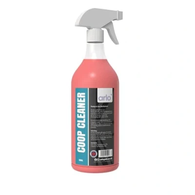 Image of Coop Cleaner Disinfectant with Eucalyptus &amp; Thymol (Disliked by Red Mites) Ready to Use, 500ml Effective Poultry House Eliminates Odours and Bacteria