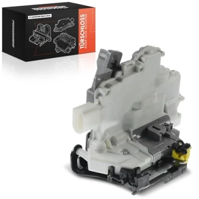 Image of Frankberg Door Lock Actuator Rear Left Passenger Side Compatible with Leon 1P1 All Engine Hatchback 2005 2012 Replace# 1P0839015