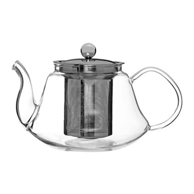 Image of Premier Housewares High Borosilicate Teapot, with Strainer, 800 ml, 14 x 18 11 cm