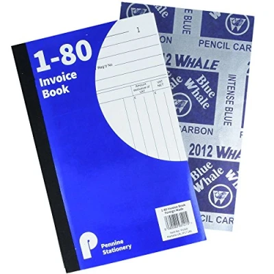 Image of 80 Page Invoice Duplicate Book A5 Size Ideal for Business/Office Use