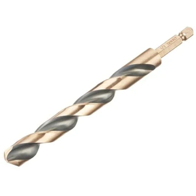 Image of DeWalt Black and Gold Hex HSS G Drill Bit 13.0mm