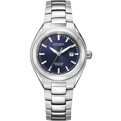 Image of Citizen Men Analogue Eco Drive Watch with Titanium Strap EW2610 80L
