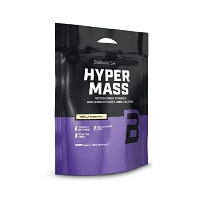 Image of BioTechUSA Hyper Mass Gainer with Carbs &amp; Protein Blend Micronised Creatine Gluten Free, 6.8 kg, Vanilla