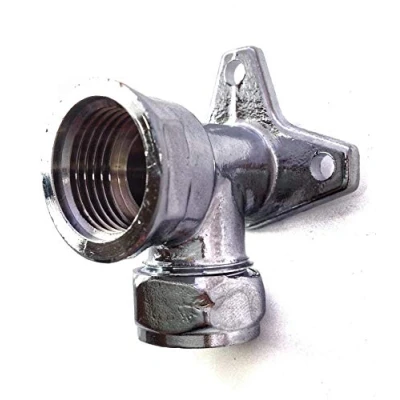 Image of 15mm x 1/2&quot; Chrome Wallplate Elbow