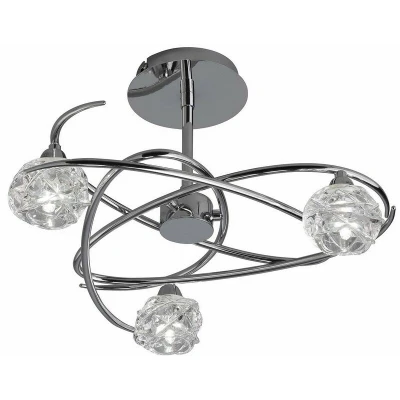 Image of Maremagnum Semi Flush Ceiling 3 Light G9, Polished Chrome