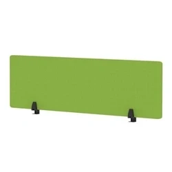 Image of Air Desktop Screen 1400x400mm Bespoke Myrrh Green Fabric