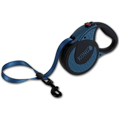 Image of KONG Ultimate Retractable Dog Leash, Extra Large, Blue, 5m Tape