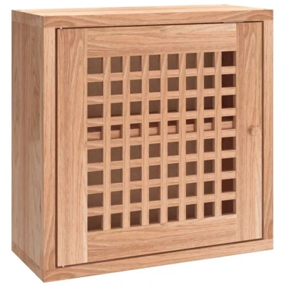 Image of vidaXL Wall Cabinet 42x18x42 cm Solid Wood Walnut