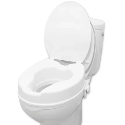 Image of PEPE Raised Toilet Seat with Lid 4 Inches, Riser for Elderly, Disabled Inch, Elevated Adults, Raiser Elderly Adults