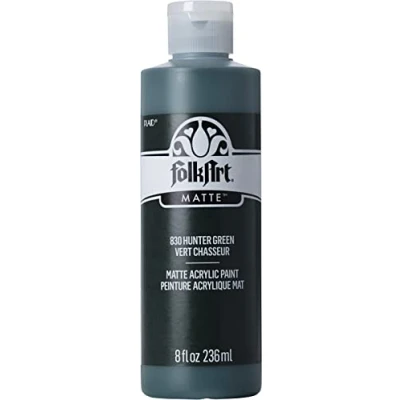 Image of Plaid PE830 Folk Art Acrylic Colour, Hunter Green, 8 oz.