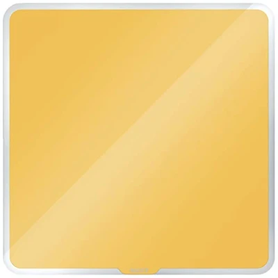 Image of Leitz Magnetic Glass Whiteboard, 450 x 450, Cosy Range, Warm Yellow, 70430019