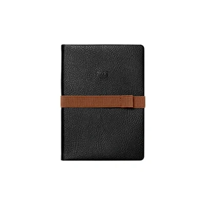 Image of Letts of London Oslo A6 week to view 2023 diary black 23 082338