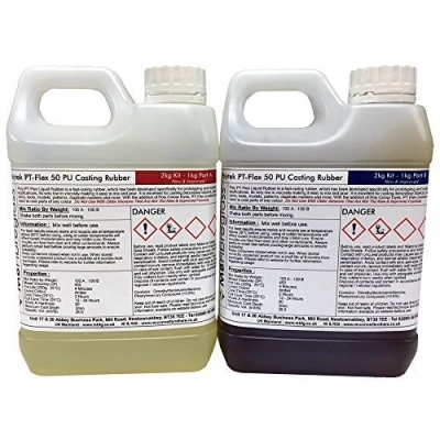 Image of Polycraft PT Flex 50 Fast Curing Polyurethane Casting Rubber 2kg Kit